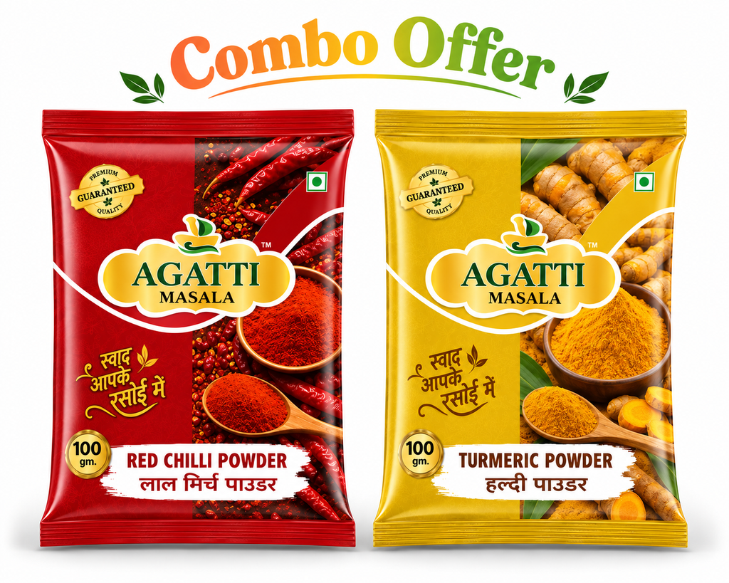 Combo Red Chilli Powder 100g & Turmeric Powder 100g