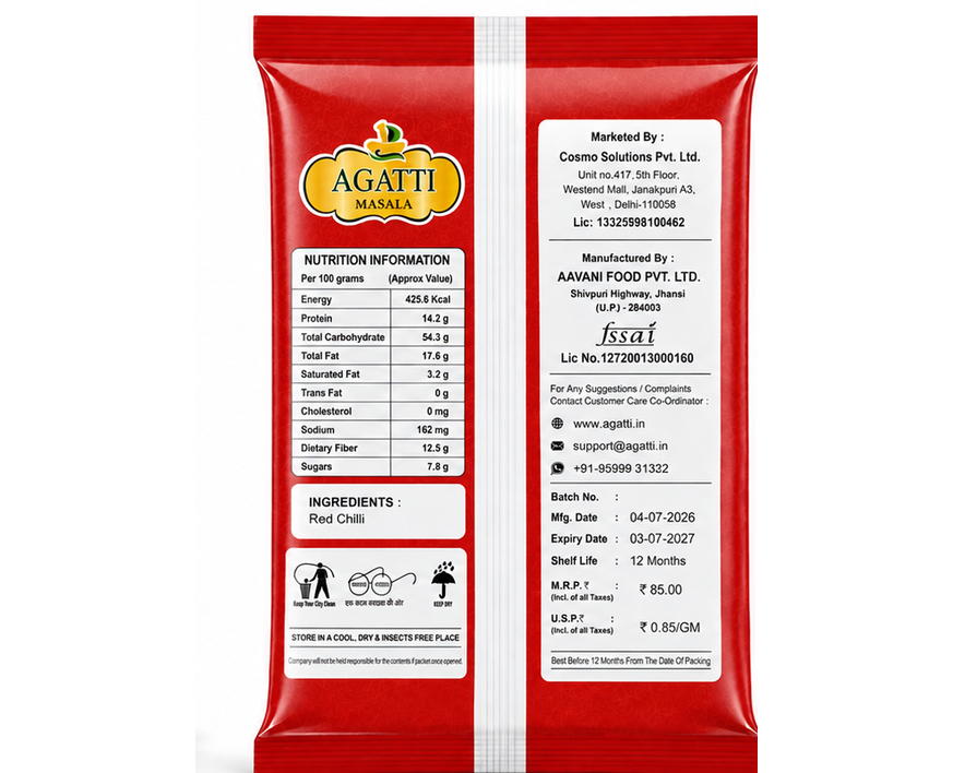 Combo Red Chilli Powder 100g & Turmeric Powder 100g