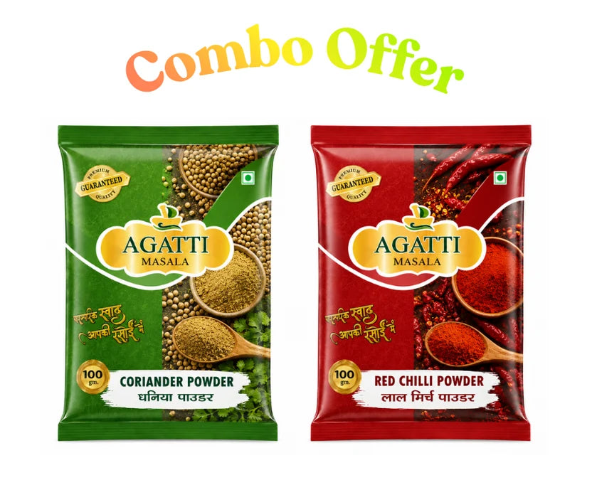 Combo Red Chilli Powder 100g & Coriander Powder 100g