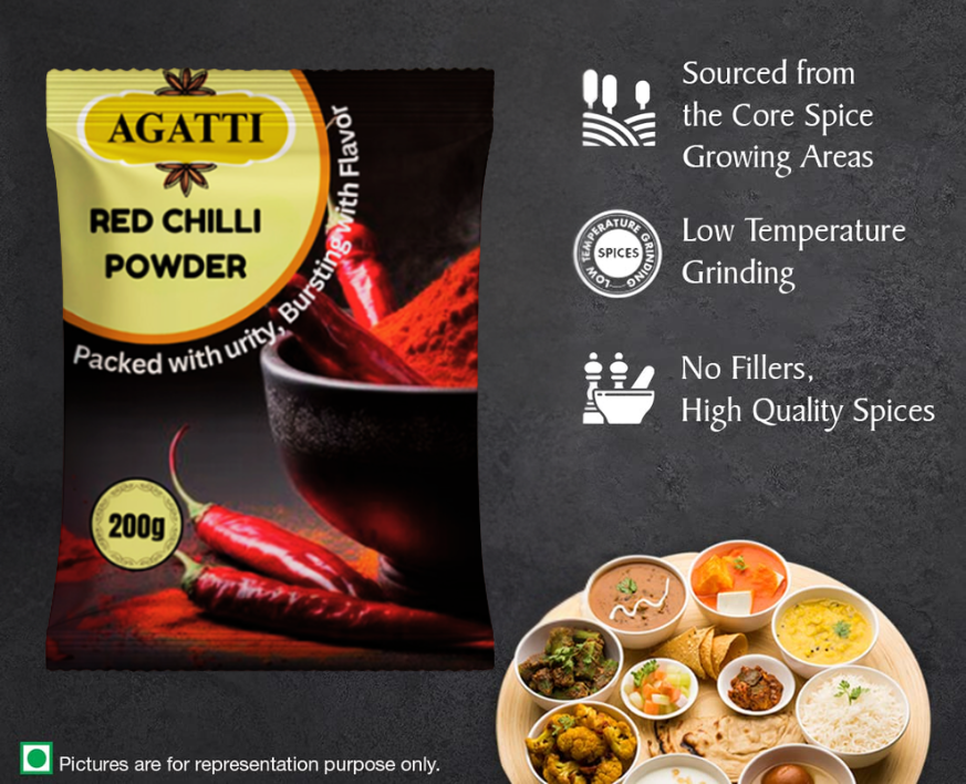 Agatti Red Chilli Powder - Agatti Red Chilli Powder 200g